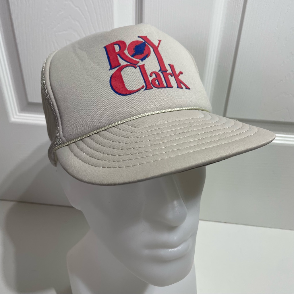 Vintage Roy Clark Country Music Mesh Trucker Snapback Hat